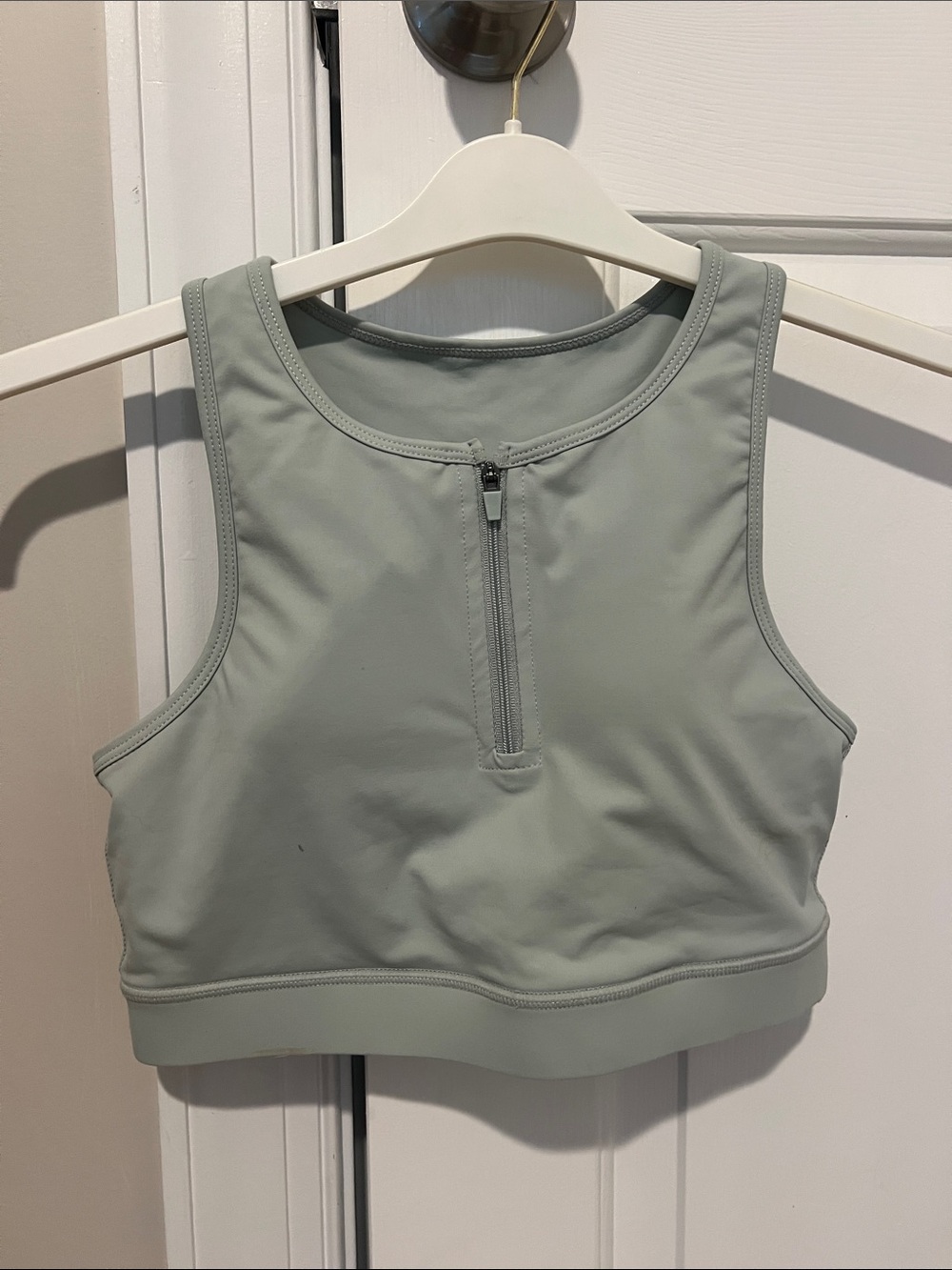 Mono b sports bra zip up, size M